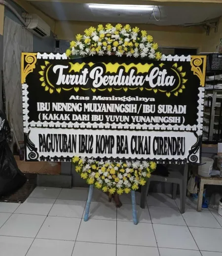 Papan Bunga Duka Grobogan
